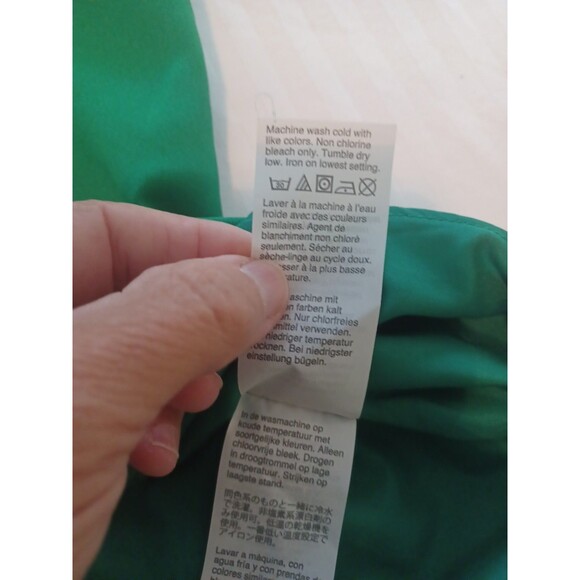 J. Crew emerald green scalloped tank blouse 10 racer back top holiday Christmas - Picture 11 of 12